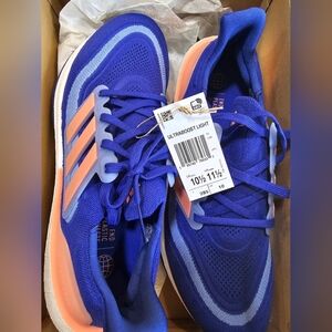Adidas Lucid Blue/Coral Fusion Ultraboost Light Running Athletic Sneakers M10.5